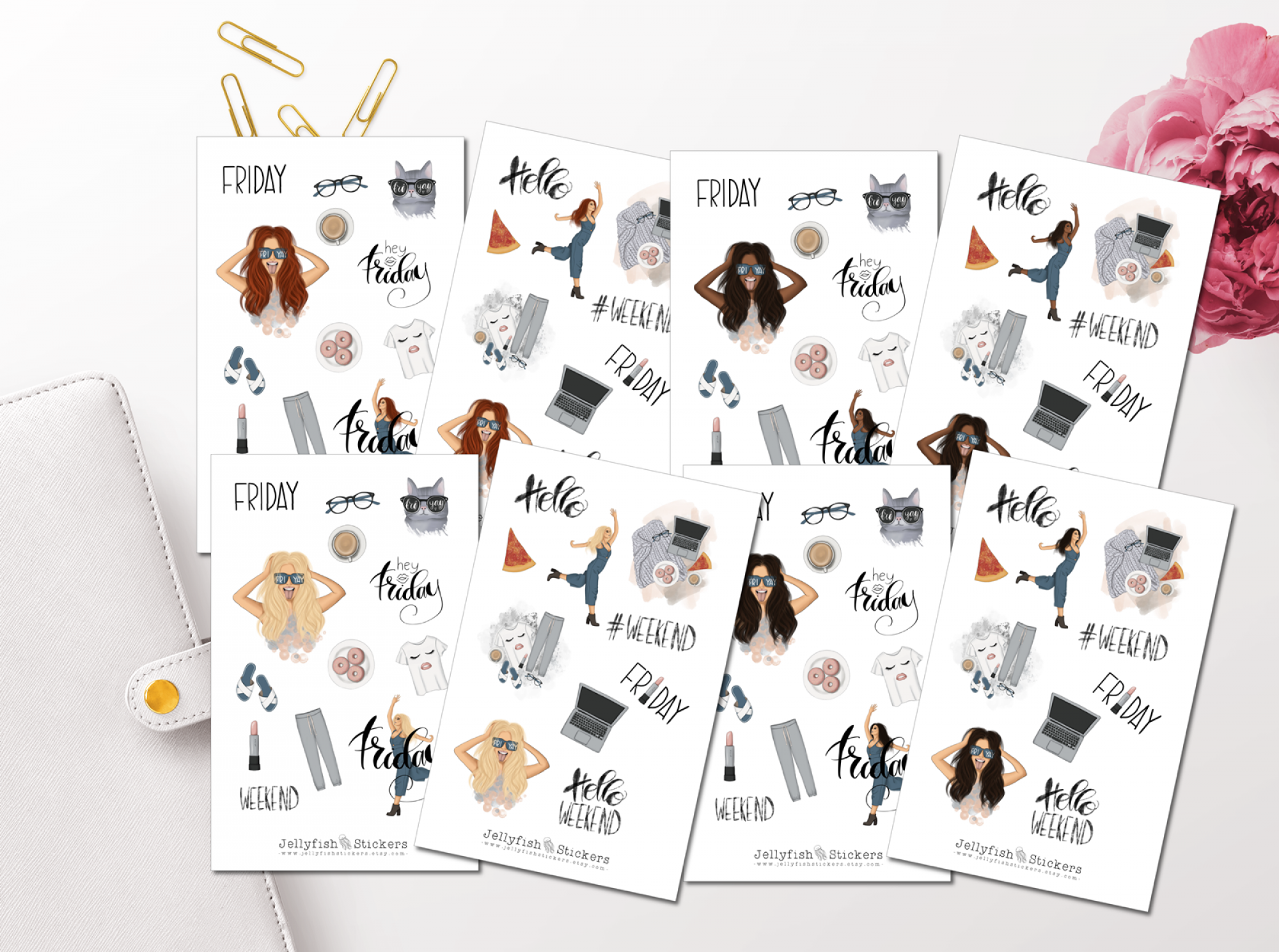 Girls Weekend Sticker Set